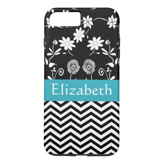 Gepersonaliseerd meisje Mod Daisies & Chevron met  Case-Mate iPhone Case (Achterkant)