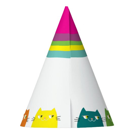 Gepersonaliseerd Meisje Verjaardagsfeest Feesthoedjes (Achterkant)