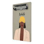 Gepersonaliseerd Melanin Queen African American Mini Klembord (Angled2)