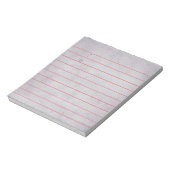  Gepersonaliseerd MemoPad met Bedrijfs Lijnen Notitieblok (Gedraaid)