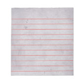  Gepersonaliseerd MemoPad met Bedrijfs Lijnen Notitieblok (Voorkant)