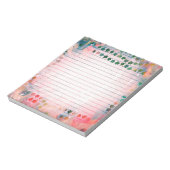 Gepersonaliseerd MemoPad met Bedrijfs Lijnen Notitieblok (Gedraaid)