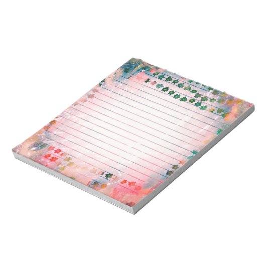  Gepersonaliseerd MemoPad met Bedrijfs Lijnen Notitieblok (Gedraaid)