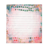  Gepersonaliseerd MemoPad met Bedrijfs Lijnen Notitieblok (Voorkant)