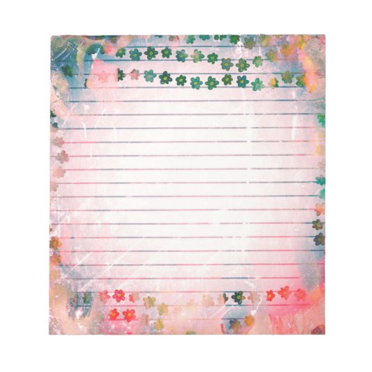 Gepersonaliseerd MemoPad met Bedrijfs Lijnen Notitieblok (Voorkant)