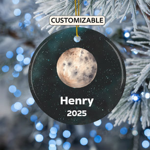 Gepersonaliseerd Mercurius Ornament, Planeet van h Keramisch Ornament