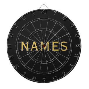 Gepersonaliseerd met achternaam of bijnaam erop dartbord