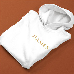 Gepersonaliseerd met achternaam of bijnaam erop hoodie