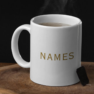 Gepersonaliseerd met achternaam of bijnaam erop koffiemok