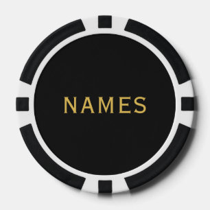 Gepersonaliseerd met achternaam of bijnaam erop poker chips