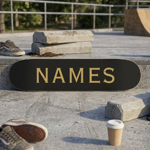 Gepersonaliseerd met achternaam of bijnaam erop skateboard