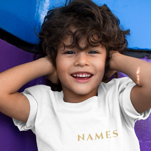 Gepersonaliseerd met achternaam of bijnaam erop t-shirt