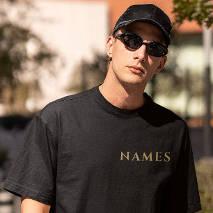 Gepersonaliseerd met achternaam of bijnaam erop t-shirt