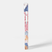 Gepersonaliseerd met blush en blauwe bloem Case-Mate iPhone case (Achterkant / Links)