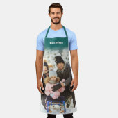 Gepersonaliseerd met de Grote Foto van de Naam Schort (Gedragen)