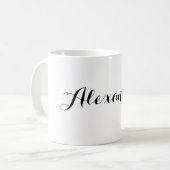 Gepersonaliseerd met naam koffiemok (Voorkant links)