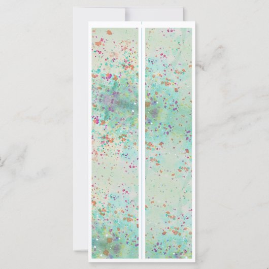 Gepersonaliseerd met naam Paint Splash twee Bladwi (Achterkant)