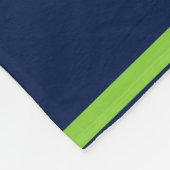 Gepersonaliseerd met naam, #, team, sportfanteam fleece deken (Hoek)