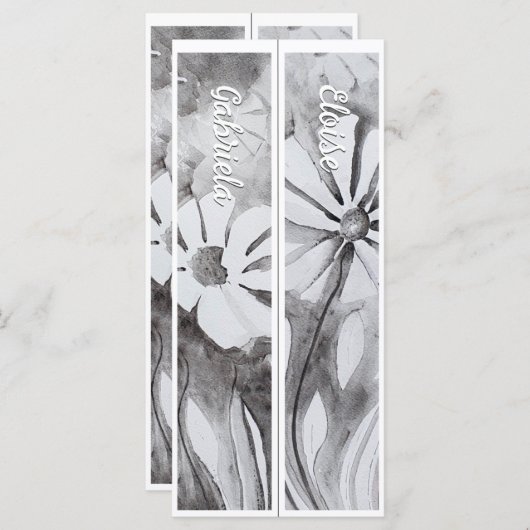 Gepersonaliseerd met naam Whimsical Twee Bladwijze (Voorkant / Achterkant)