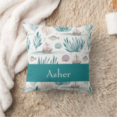 Gepersonaliseerd met nautische schepen en zeeschep kussen (Deken)