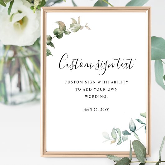 Gepersonaliseerd, met uw aangepaste tekst groen te poster