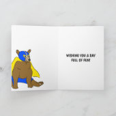 Gepersonaliseerd Mexicaans Beer van Luchador Kaart (Binnen)