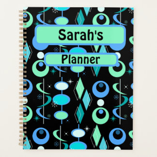 Gepersonaliseerd Mid Century Modern patroon Planner