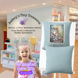 Gepersonaliseerd Mijn 1e Pasen Baby Kussen