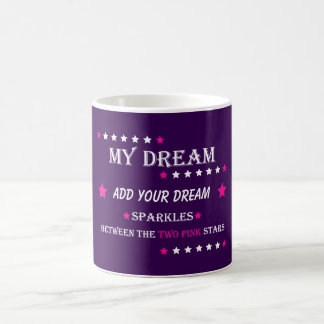 Gepersonaliseerd Mijn Droom Tussen de Twee Roze St Koffiemok