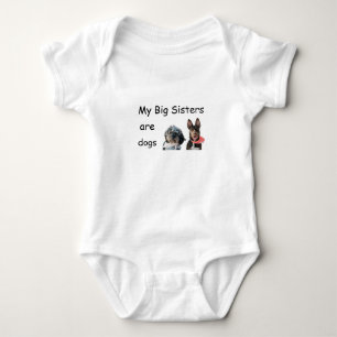 GEPERSONALISEERD MIJN GROTE ZUSSEN ZIJN HONDEN Bod Romper