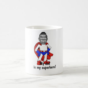 Gepersonaliseerd "Mijn vader is mijn superheld!" M Koffiemok