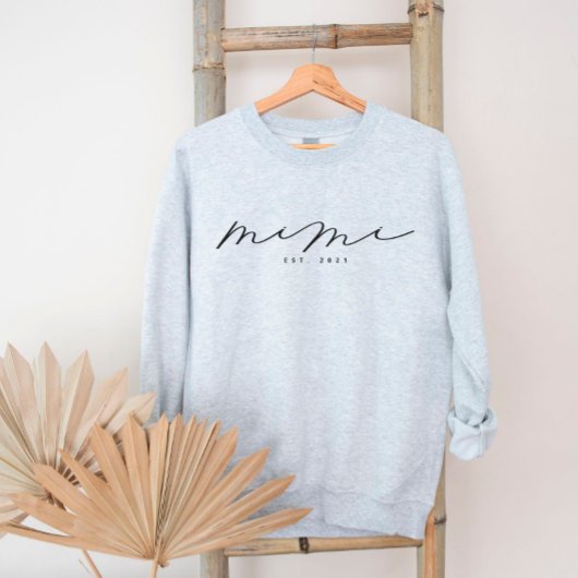 Gepersonaliseerd Mimi Grandma Sweatshirt
