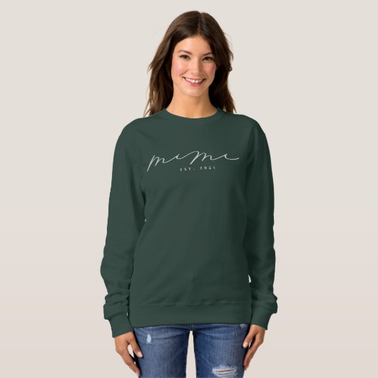 Gepersonaliseerd Mimi Grandma Sweatshirt (Voorkant volledig)