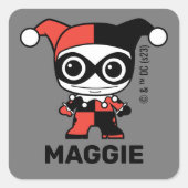 Gepersonaliseerd Mini Harley Quinn Kinderen label (Voorkant)