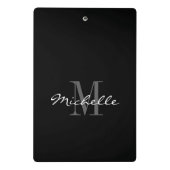 Gepersonaliseerd minikembord met elegant monogram mini klembord (Achterkant)