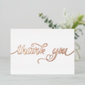 Gepersonaliseerd Minimaal modern Manuscript Wit Da Folie Feestdagenkaart (Staand Voorkant)