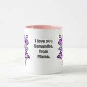 Gepersonaliseerd minimalistisch ijs mok (Midden)