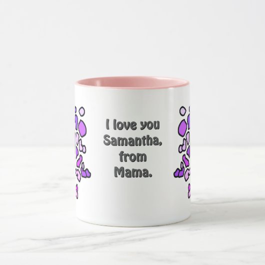 Gepersonaliseerd minimalistisch ijs mok (Midden)