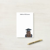 Gepersonaliseerd Modern Afstuderen Vrouw Afstudere Post-it® Notes (Op bureau)