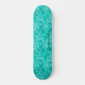 Gepersonaliseerd Modern Distress Turquoise Skateboard (Voorkant)