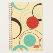 Gepersonaliseerd Modern Elegant Abstract Planner (Voorkant)