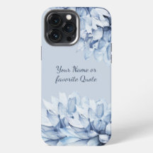 Gepersonaliseerd Modern Floral Dusty Blue