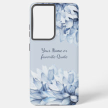 Gepersonaliseerd Modern Floral Dusty Blue