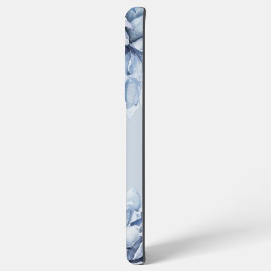 Gepersonaliseerd Modern Floral Dusty Blue Samsung Galaxy Hoesje (Achterkant horizontaal)