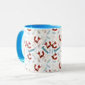 Gepersonaliseerd modern fox Woodland FOREST Patter Mok (Voorkant links)