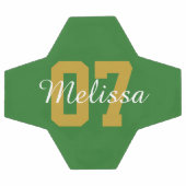 Gepersonaliseerd modern groen Voetbal (Enkel)