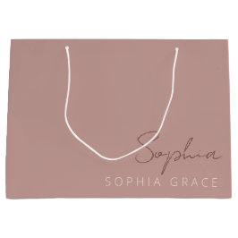 Gepersonaliseerd Modern Handgeschreven Roos van he Groot Cadeauzakje