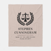 Gepersonaliseerd Modern Law School Afstuderen Fleece Deken (Voorkant)
