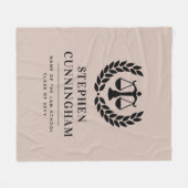 Gepersonaliseerd Modern Law School Afstuderen Fleece Deken (Voorkant (Horizontaal))