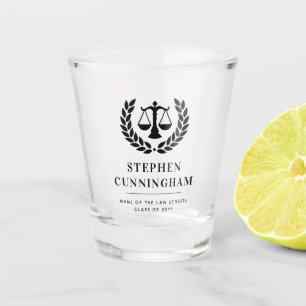 Gepersonaliseerd Modern Law School Afstuderen Shot Glas